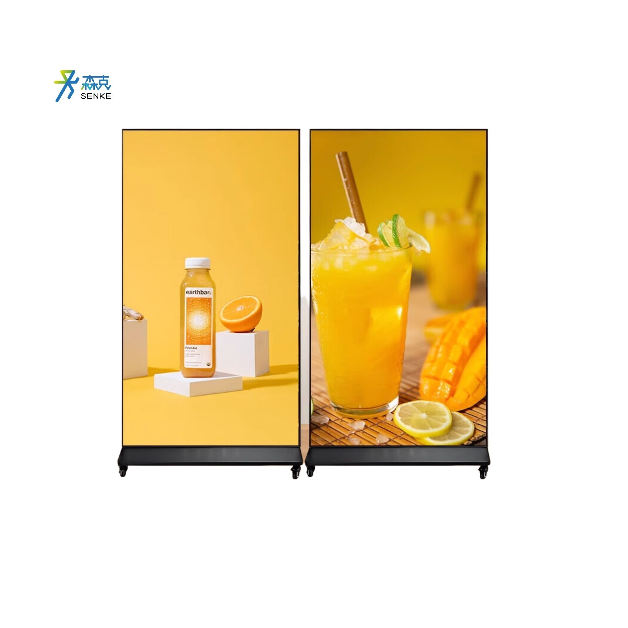 Senke Wifi 4G 75 86 98 Inch LCD Digital Marketing Advertising Display Floor Standing Displays Digital