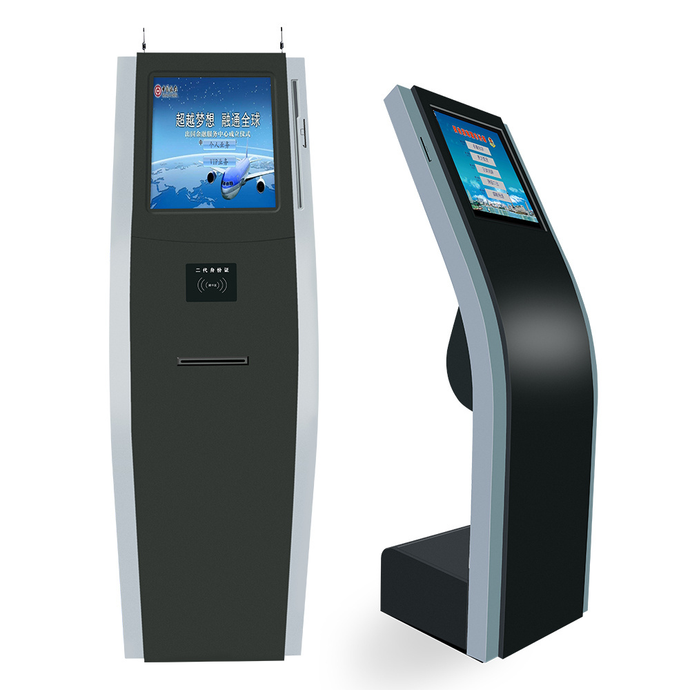 custom design 17inch queue number system machine ticket dispenser queuing machine wireless queue calling system