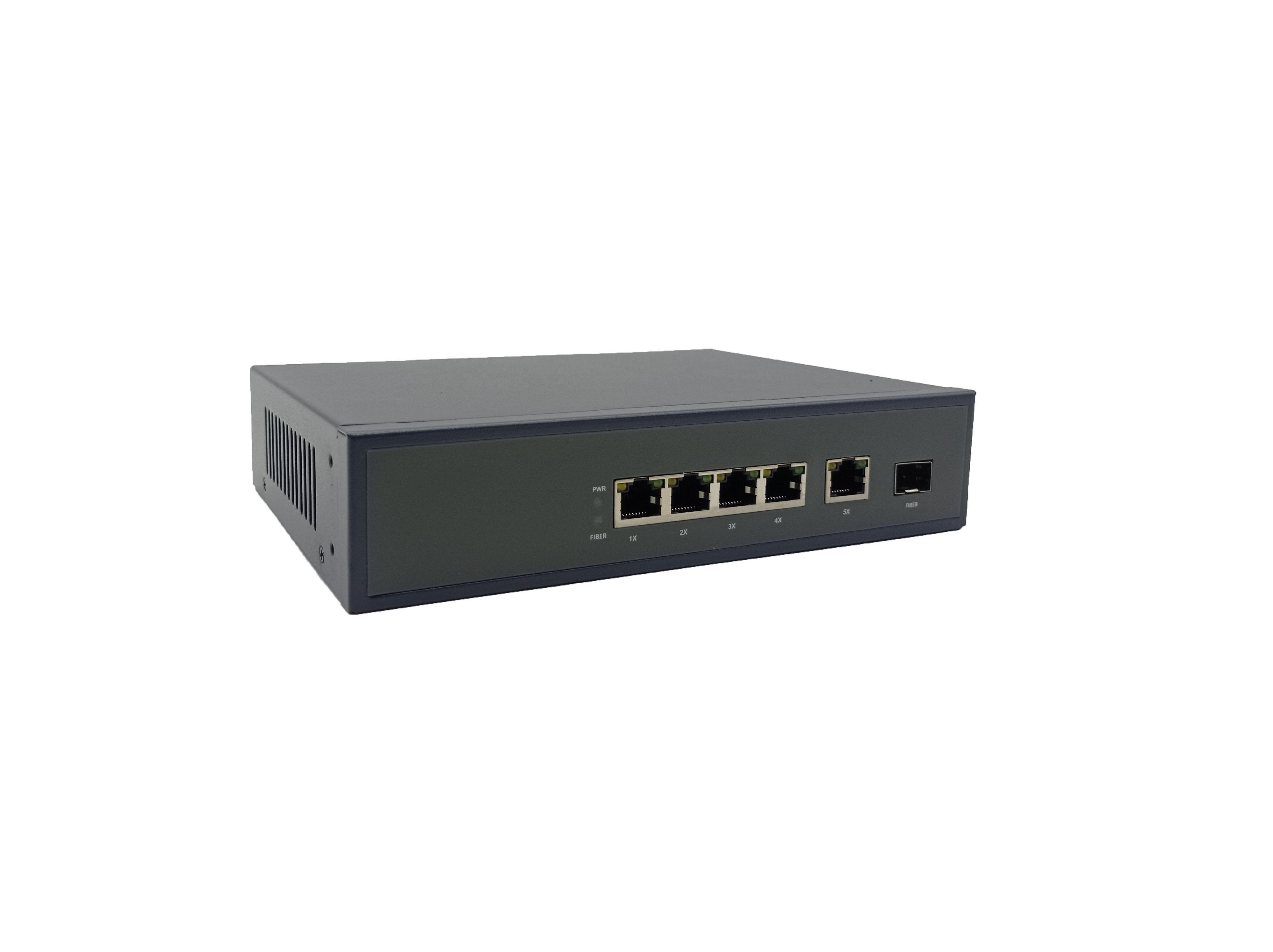 Hot-sell 4 port  CCTV IP network poe switch with 1x 1000M RJ45 and 1SFP gigabit for CCTV IP Camera