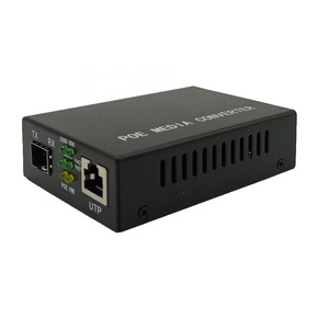 Single Port Fast Ethernet POE Fiber Optical Gigabit PoE Media Converter