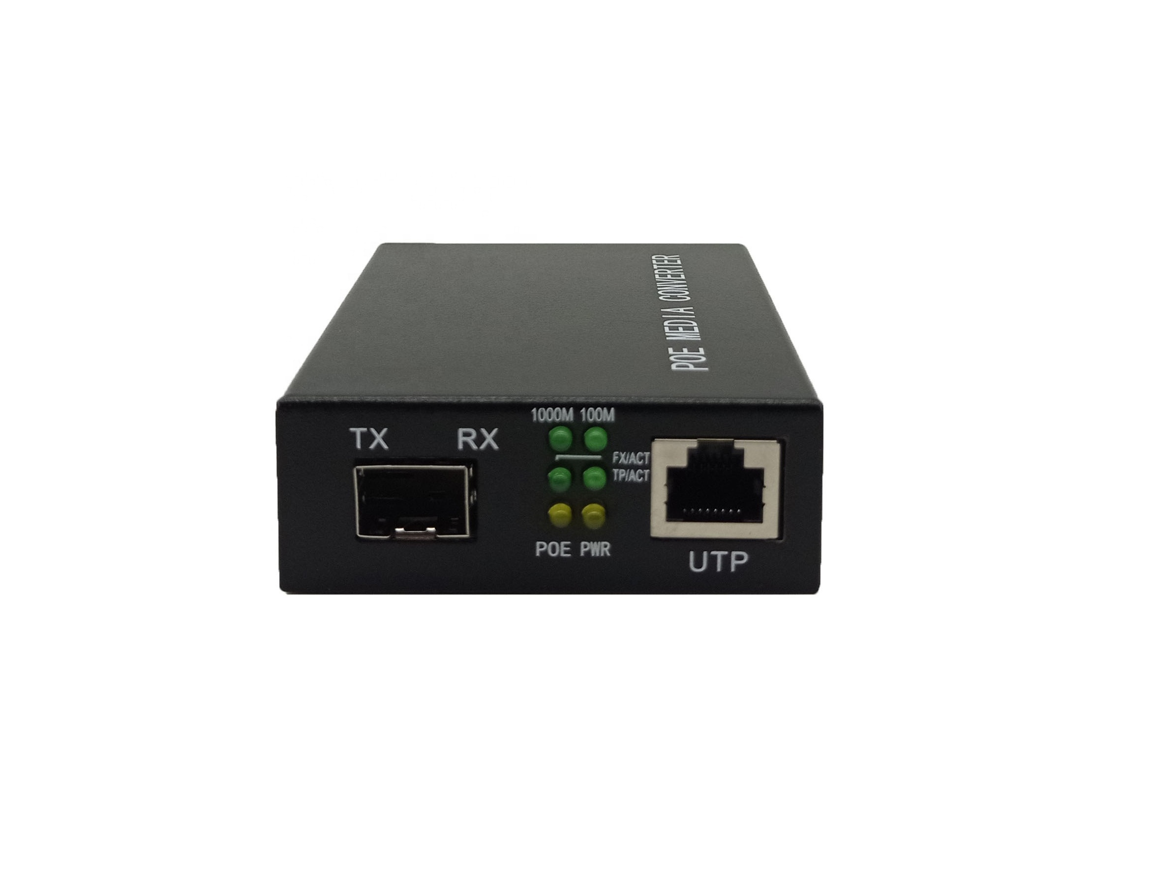 Single Port Fast Ethernet POE Fiber Optical Gigabit PoE Media Converter