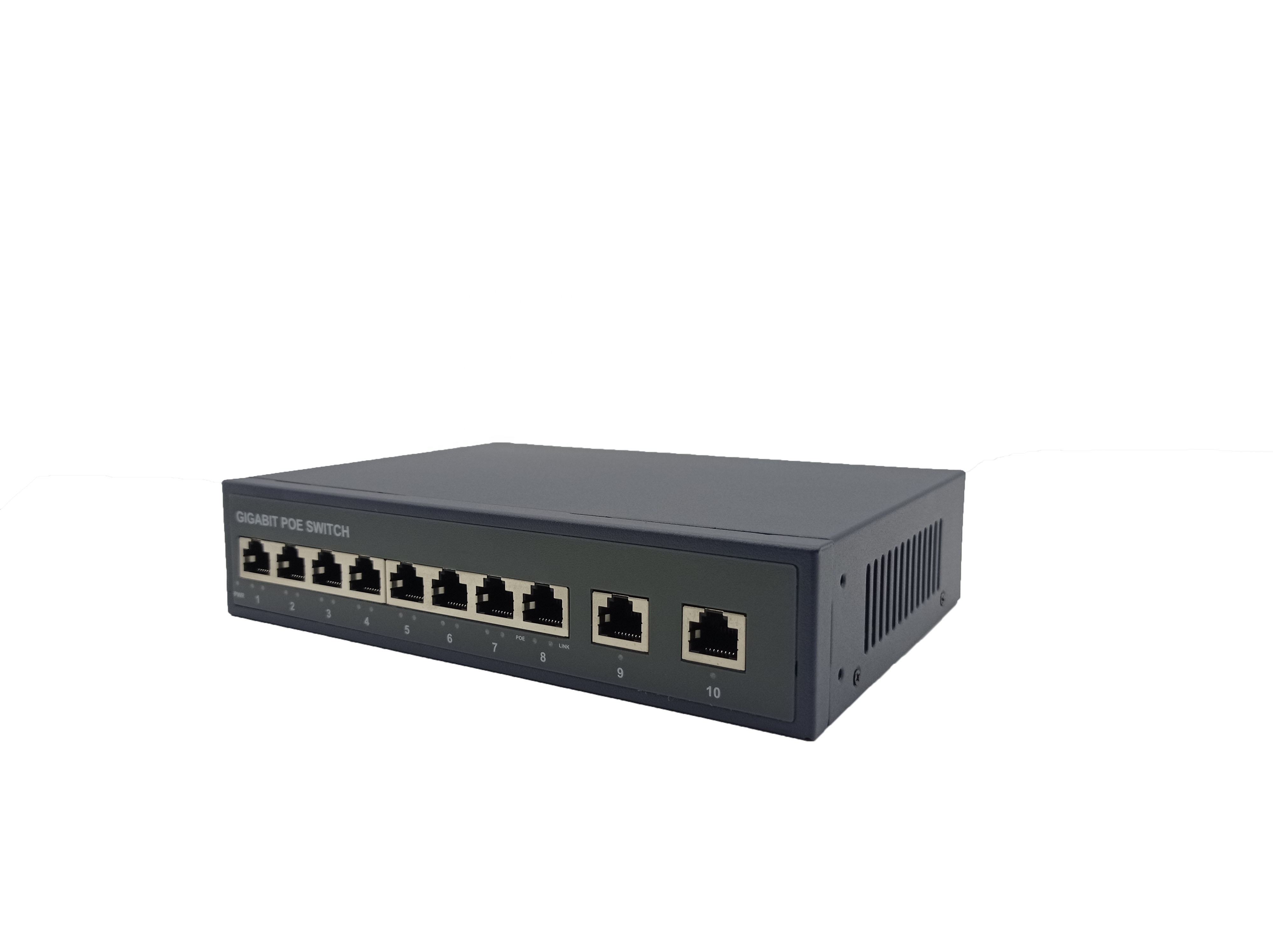 OEM/ODM 8x10/100/1000Mbps networking poe switch full gigabit poe switch