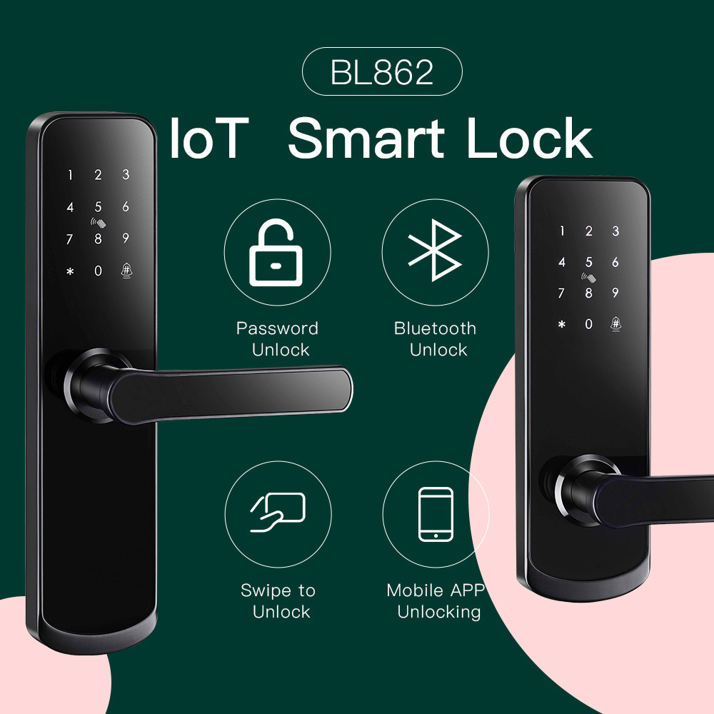 wireless WIFI Rfid Card and Password Electronic Digital Biometric Fingerprint apartment hotel smart Door Lock