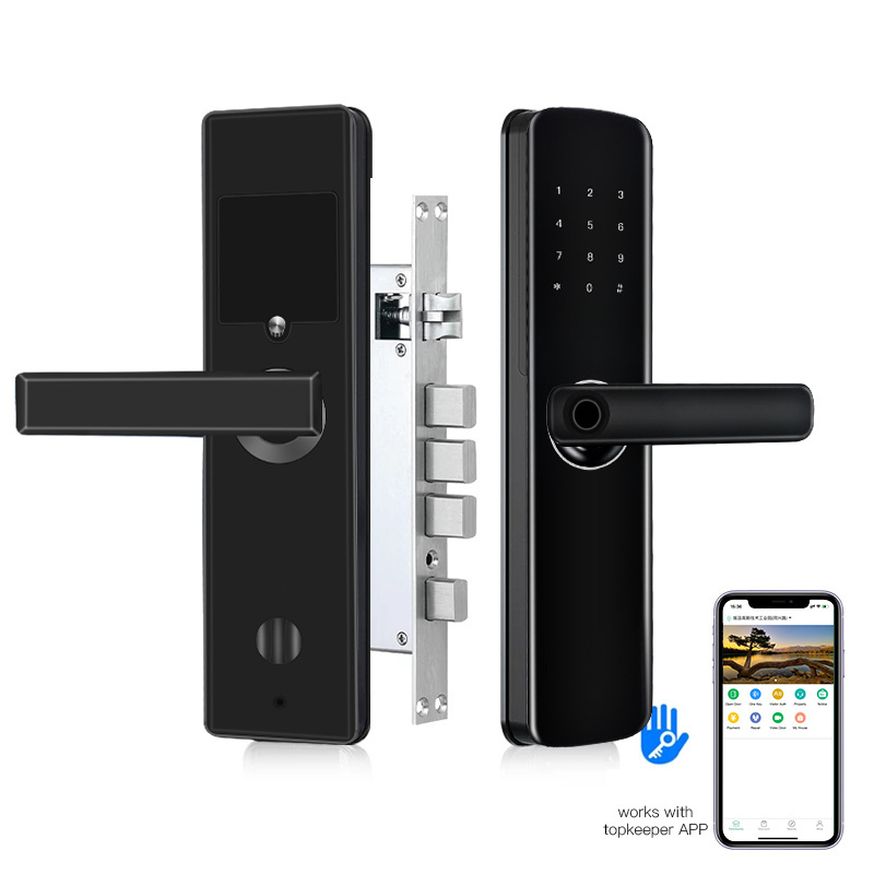 wireless WIFI Rfid Card and Password Electronic Digital Biometric Fingerprint apartment hotel smart Door Lock