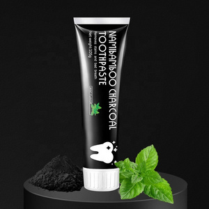 Natural fluoride free & sls free teeth whitening activated organic black coconut charcoal toothpaste