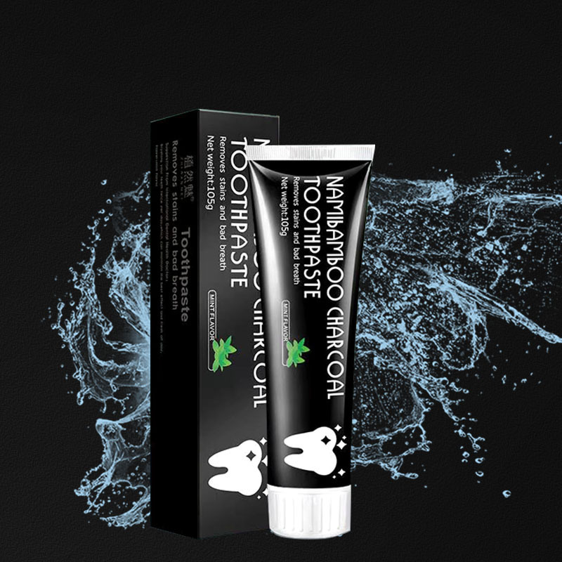 Teeth Whitening Toothpaste Wholesale Price Best Selling Fresh Breath Bamboo Charcoal Activated Carbon Squeeze Adult Black 100g