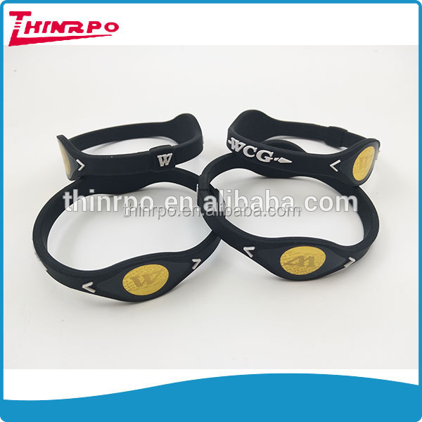 OEM Silicone Power Bracelet Balance Ion Magnetic Wrist band Silicone Energy Wristband