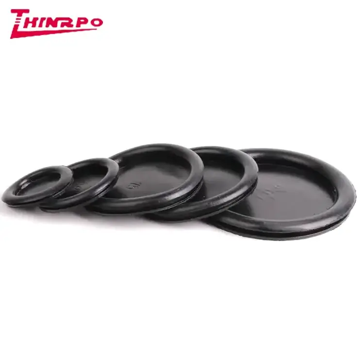 High Quality Computer Case Part Rubber Grommet Silicone Black Square Oval Rubber Grommet For Cable Sleeve