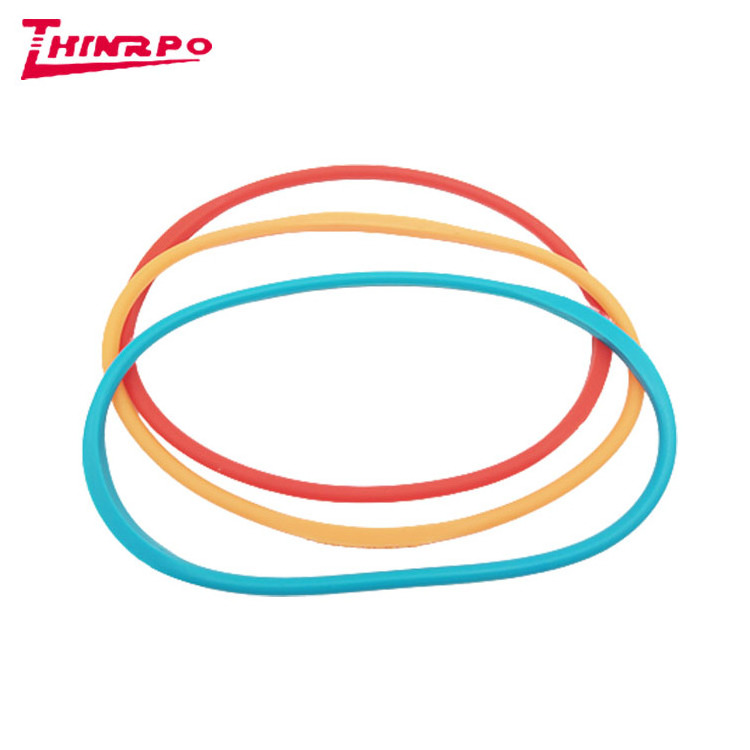 Custom Size round design silicone elastic loop band Durable Silicone Strap For Book Bowl Plate Cup Saucer Lock