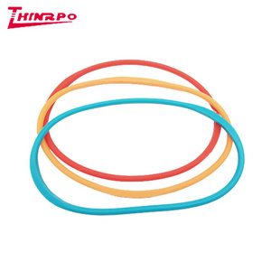 Custom Size round design silicone elastic loop band Durable Silicone Strap For Book Bowl Plate Cup Saucer Lock