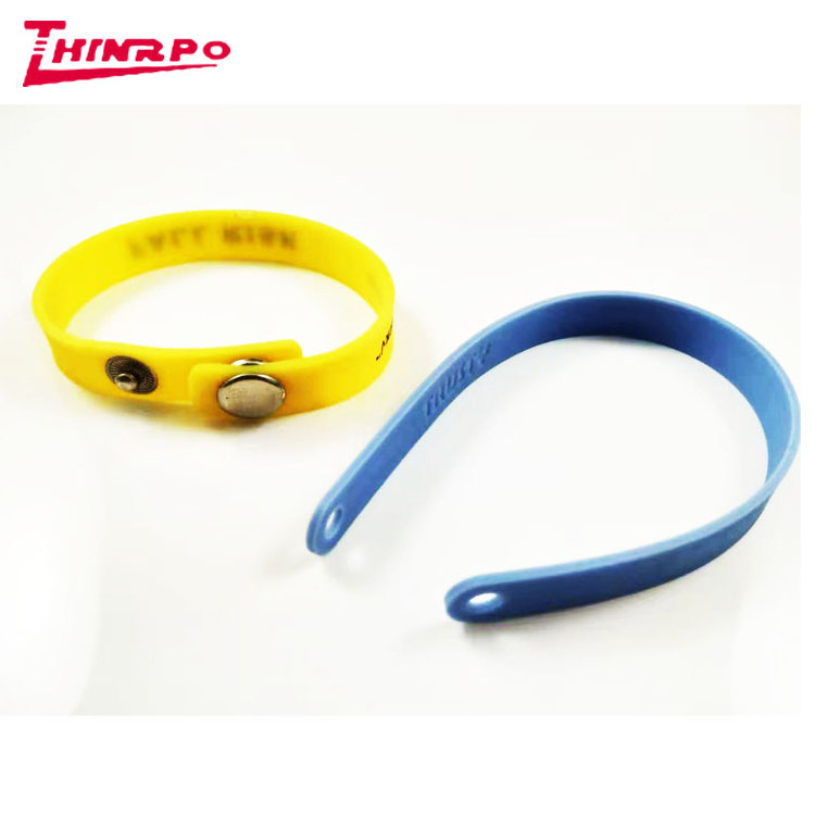 Wholesale Thick Silicone Book Bento Lunch Box Band Flat Design Elastic Silicone Strap for Binding