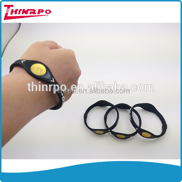 OEM Silicone Power Bracelet Balance Ion Magnetic Wrist band Silicone Energy Wristband