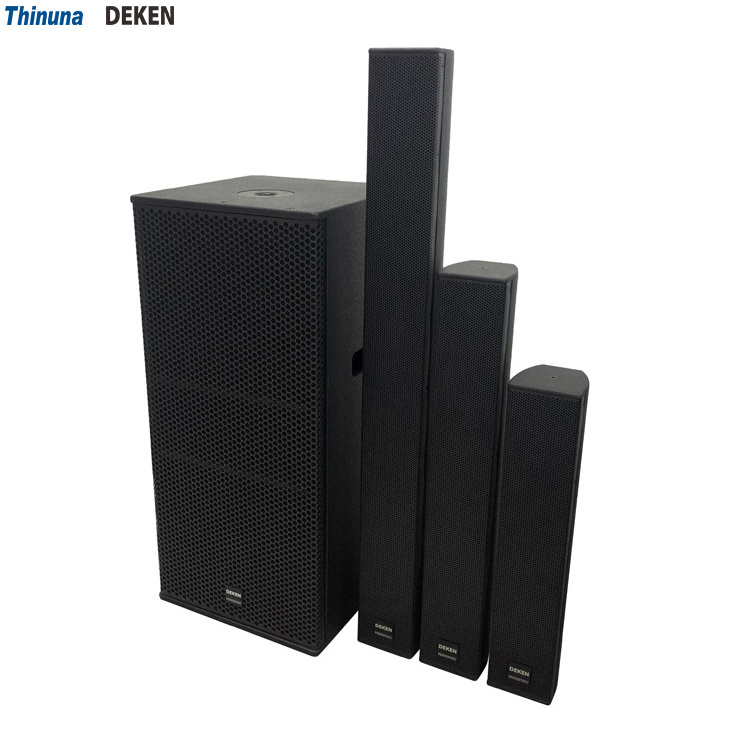 DEKEN SHOW Q30 12 Unit Mini Line Array System Full Range Frequency Column Speaker Line Array Sound Column 480W Loudspeaker