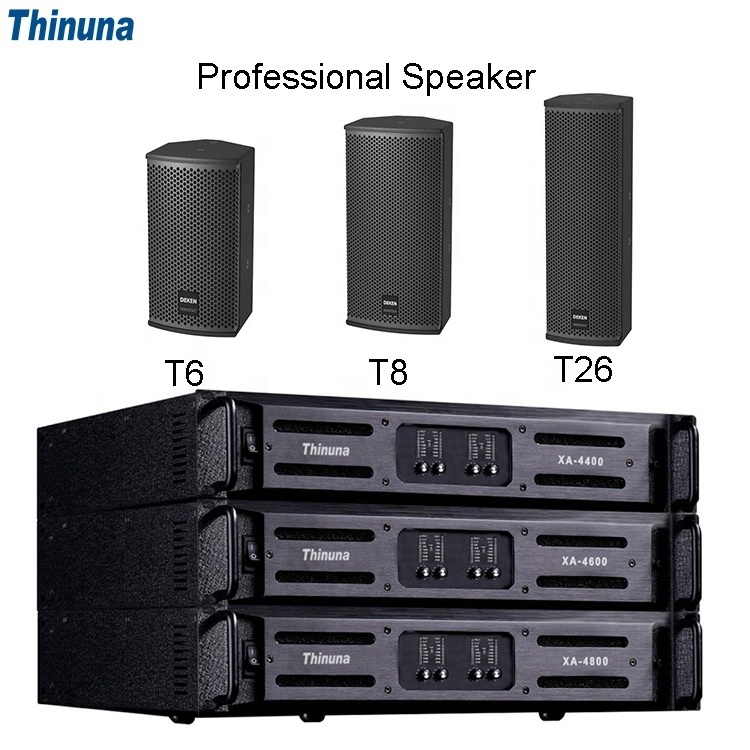 Thinuma MDA series 2U Metal Chassis Design 4 Channel Power Amp Class TD Multi-channel Professional Amplifier For Large Concerts