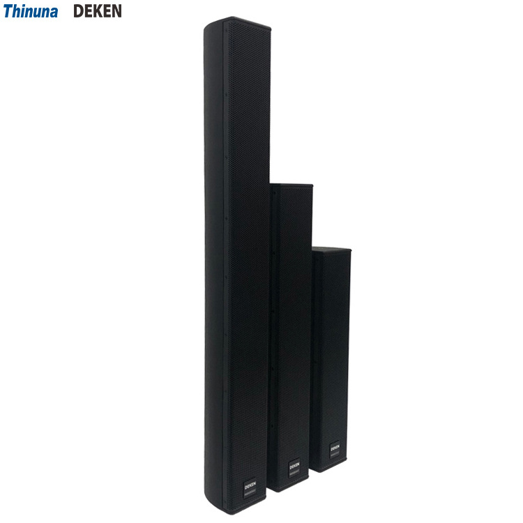 DEKEN SHOW Q30 12 Unit Mini Line Array System Full Range Frequency Column Speaker Line Array Sound Column 480W Loudspeaker