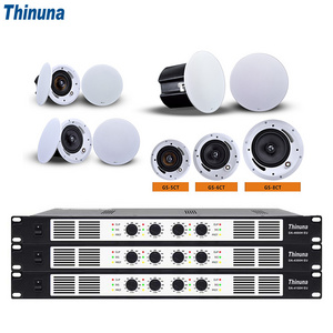 Thinuna DA-4600H EU 1U Chassis 19 Inches Size 4*600W Four Channel PA Audio System Digital Amp Fixed-voltage Power Amplifier