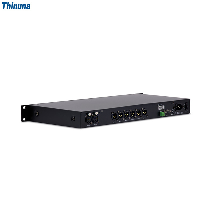 Thinuna DAP-0208 II Professional Audio Processor 2 Input 8 Output Speaker Management System DSP Digital Audio Processor