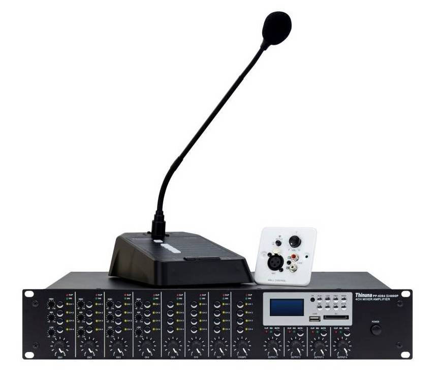 Thinuna PP-6284 II Professional PA Public Address Speaker Sound Audio System Mixer Amplifier Constant Voltage Power Amplifier