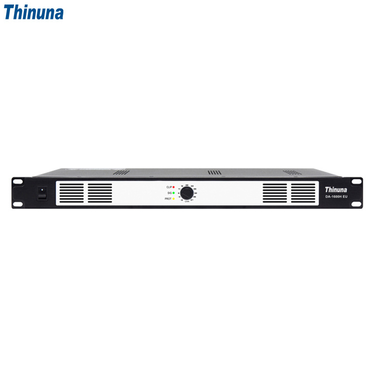 Thinuna DA-1600H EU Single Channel Modular Fixed Voltage Digital Amplifier 300W 600W Power Amp 1U Class d Sound PA Amplifiers