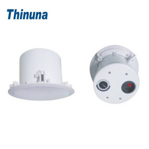 Thinuna TS-8CT Powerful 2-Way 8 Inch Coaxial Ceiling Speaker Public Address System Voice Alarm Evacuation Fireproof Metal Back