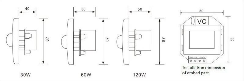 Thinuna VC-260A  Public Address System Speaker Volume Control 60W PA Speaker Volume Control Knob Volume Controller Switch