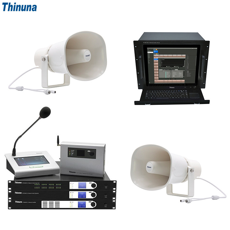 Thinuna IP-30HS III IP66 Network Management System SIP POE 30 watt Horn Speaker SIP Protocol Controller IP Speakers