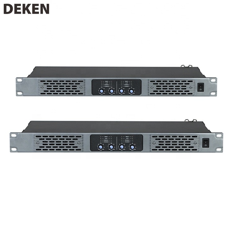 DEKEN DA-4200 Professional 4 Channel Audio  Amplifier 8 Ohms 200w Power Amp 1U Class D Sound Digital Power Amplifier