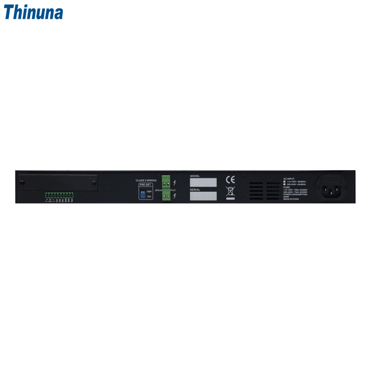 Thinuna DA-1600H EU Single Channel Modular Fixed Voltage Digital Amplifier 300W 600W Power Amp 1U Class d Sound PA Amplifiers