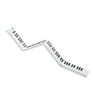 Midiplus 88 Keys Foldable Electronic Piano Portable Piano Keyboard 128 Tones Dual Speakers Headphone Output Sustain Pedal