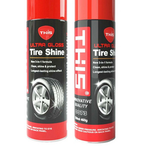 aerosol tire shine foam custom coating dressing shine