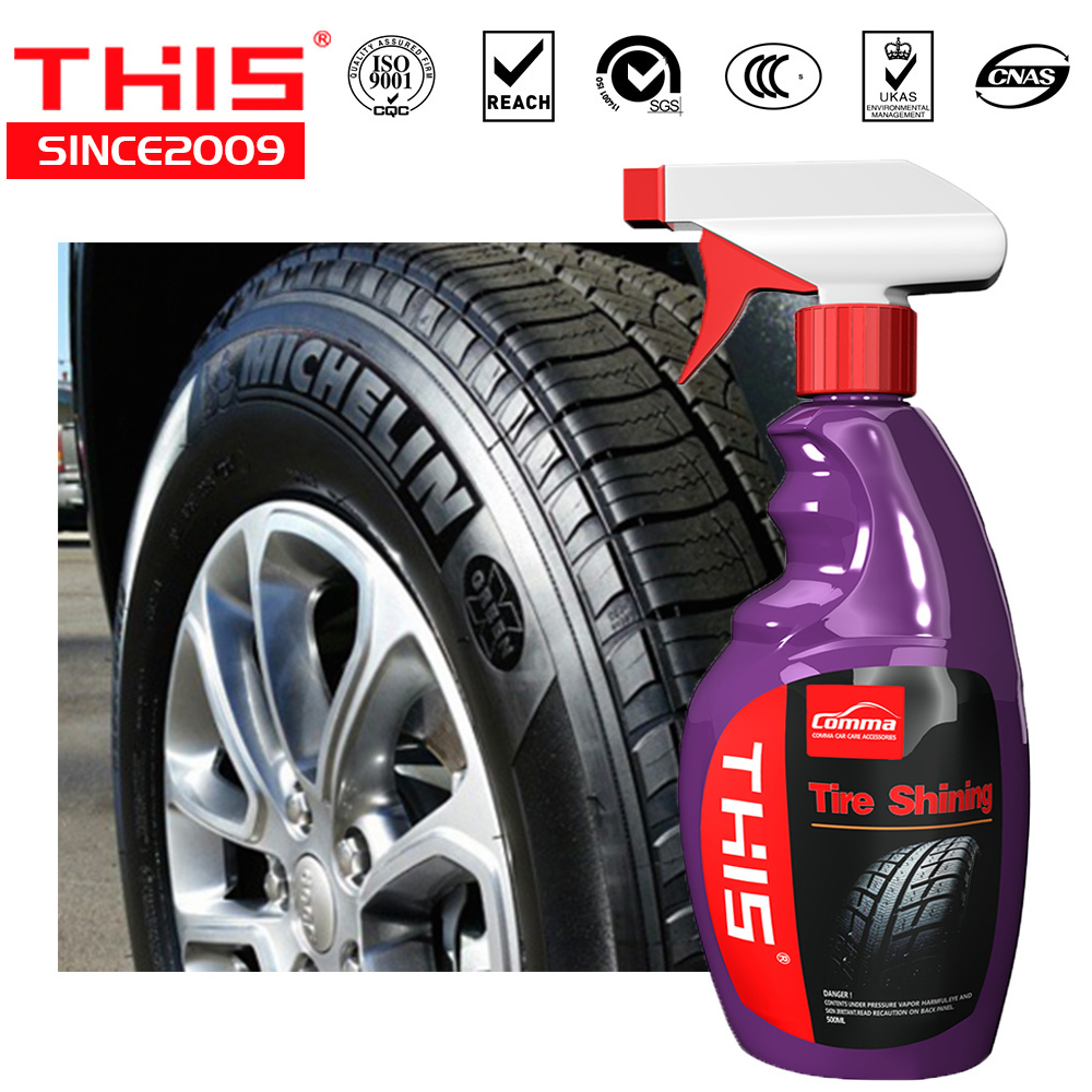 Eco-Friendly Cleaning For A Deep-Black Look From Silicone Gel Dressing Spray Care Products Foam Cleaner Car Wash Tire Shine