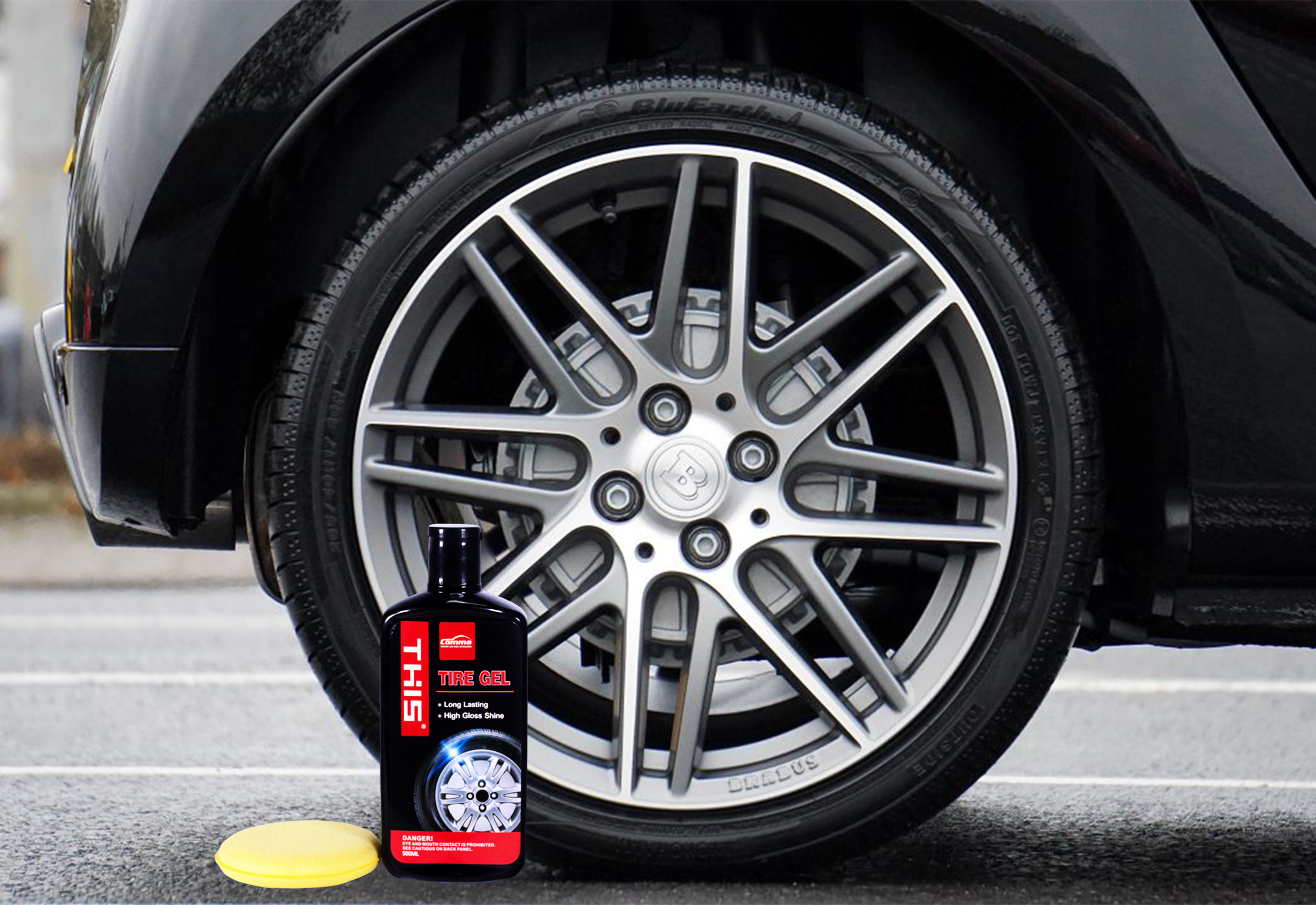 Factory direct sales can be customized tire bright long lasting light protection tire gel