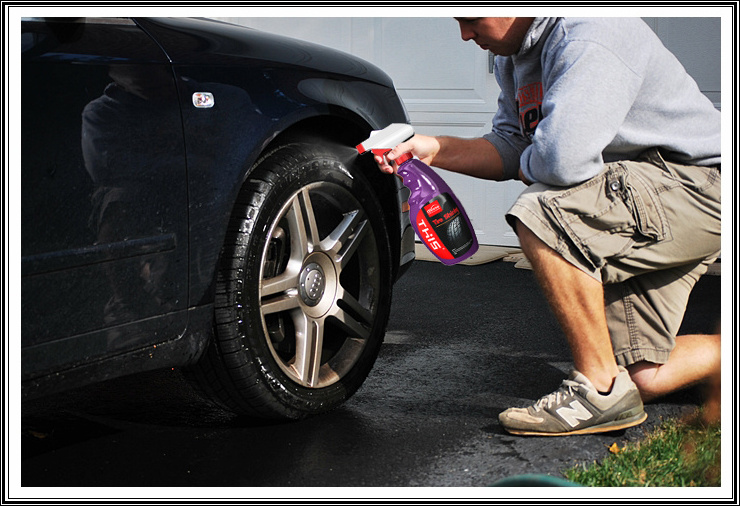 China Car Cleaning Kit Black Tire Dressing Applicator Polish Cleaner Tire Gel Wet Cleaner