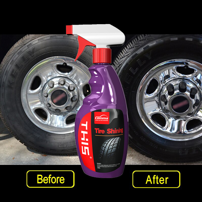 China Car Cleaning Kit Black Tire Dressing Applicator Polish Cleaner Tire Gel Wet Cleaner