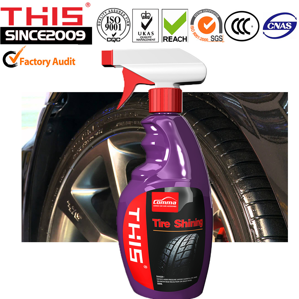 Eco-Friendly Cleaning For A Deep-Black Look From Silicone Gel Dressing Spray Care Products Foam Cleaner Car Wash Tire Shine