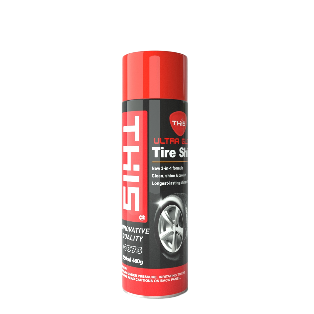 aerosol tire shine foam custom coating dressing shine