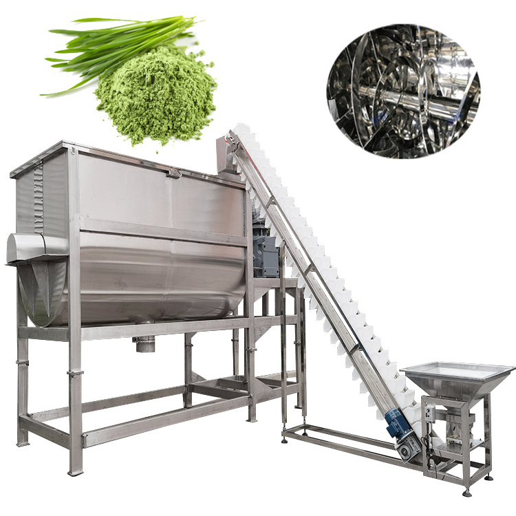 large capacity industrial horizontal mushroom planting raw material mixer fertilizer mixing machine mushroom substrate mixer