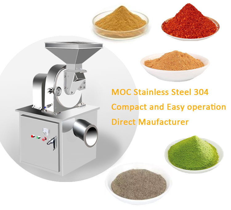 Automatic Spice Dry Turmeric Grinding Multi-function Used Grain Corn Crusher Machine