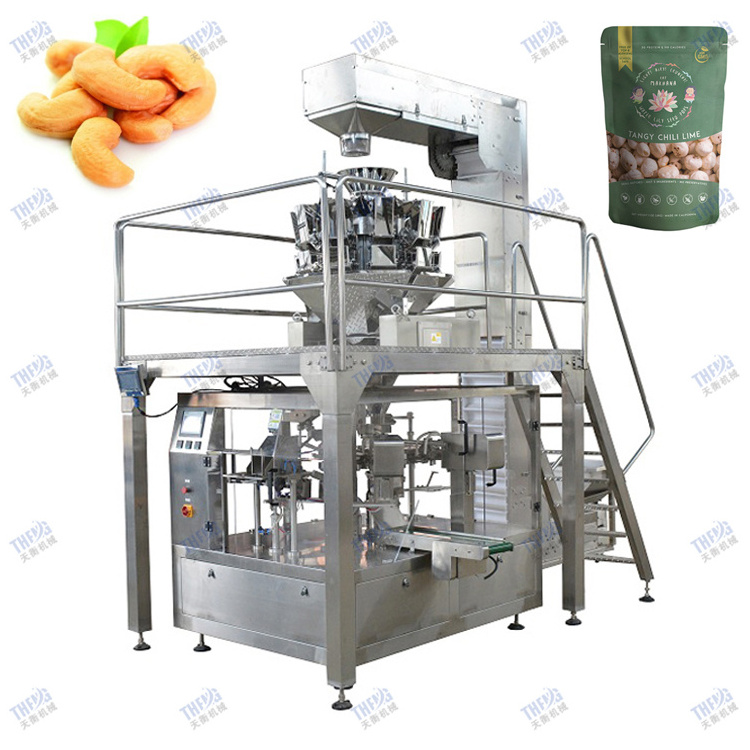 China automatic multi-functional premade bag snacks nuts pet food frozen food preformed pouch doypack packing machine