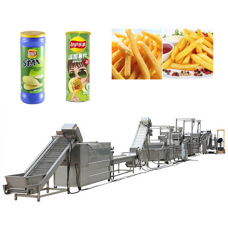 Small Scale Semi Automatic  Potato Flakes Chips Processing Plant Making Machines French Fries Production Line For Sale