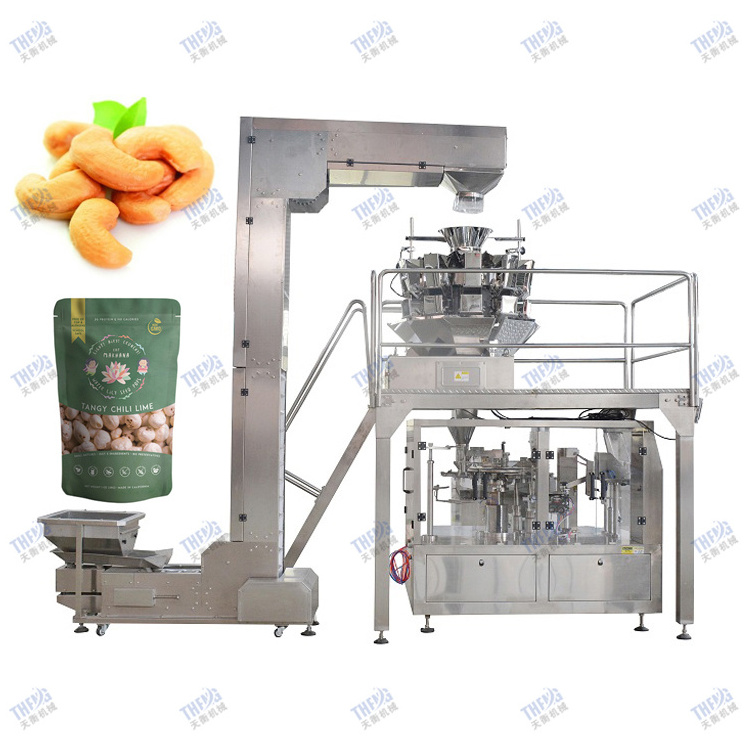 China automatic multi-functional premade bag snacks nuts pet food frozen food preformed pouch doypack packing machine