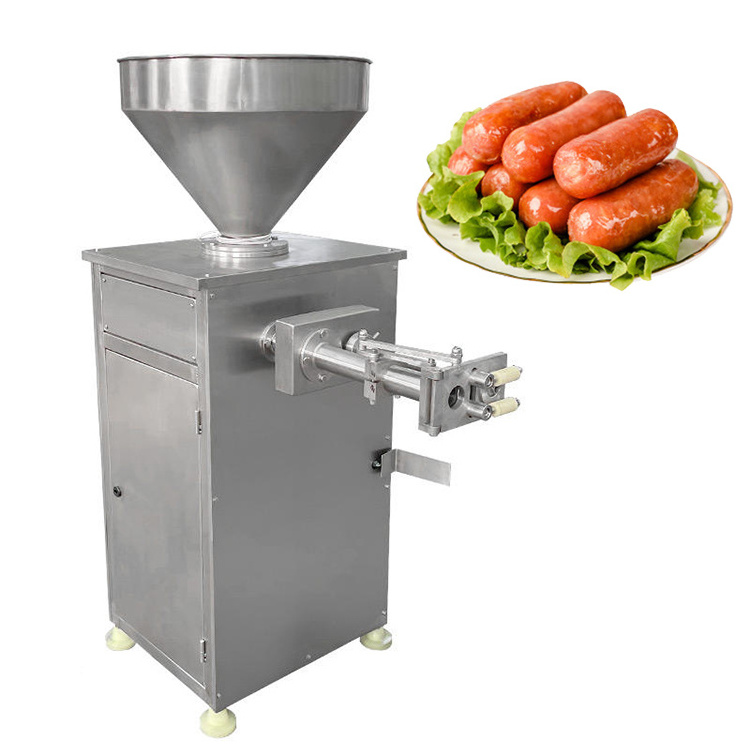 sausage making machine commercial hydraulic pressure sausage stuffer horizontal sausage stuffer 10l