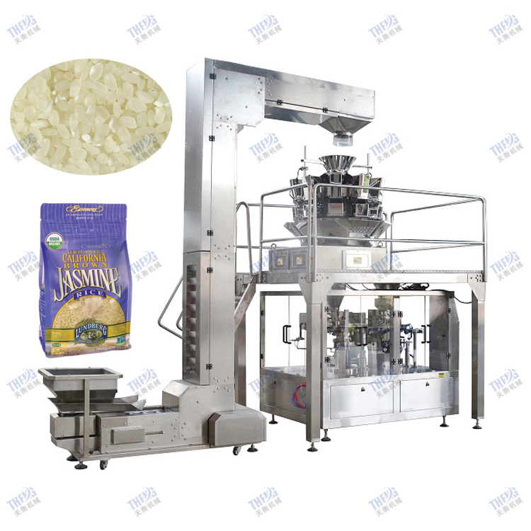 China automatic multi-functional premade bag snacks nuts pet food frozen food preformed pouch doypack packing machine