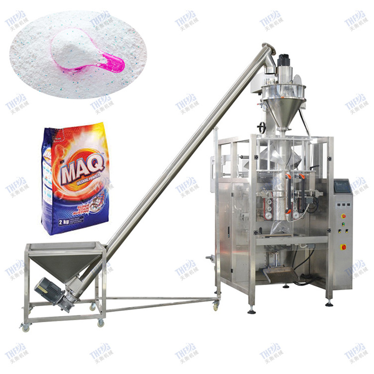 Vertical Form Fill Seal Powder Packing Machine VFFS 1kg 2kg 5kg Detergent Washing Powder Packaging Machine