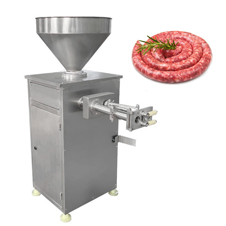 sausage making machine commercial hydraulic pressure sausage stuffer horizontal sausage stuffer 10l