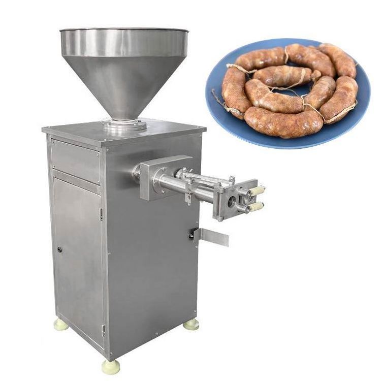 Industrial Sausage Stuffing Tying Filling Filler Meat Product Making Machines Automatic for Electric Sausage Stuffer Maker