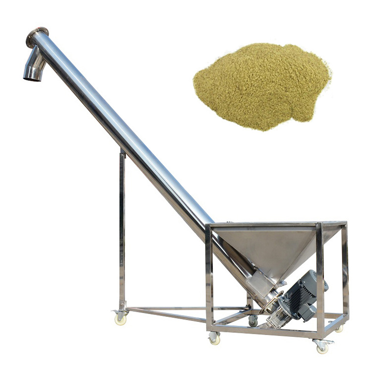 grain screw conveyor aggregate screw conveyor screw auger feeder conveyor with hopper