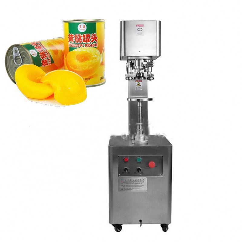 beer canning machine / soda water filling sealing boba can sealing machine can lid closing machine