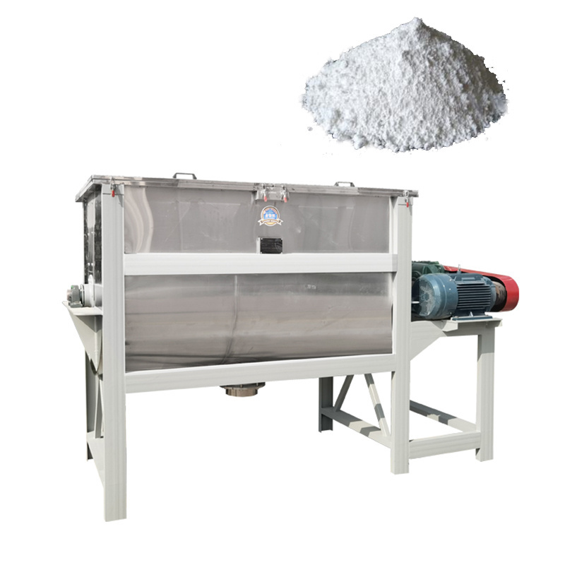 screw mixer industrial blender powder rotary food drum mixer cement powder mixer with bag feeder