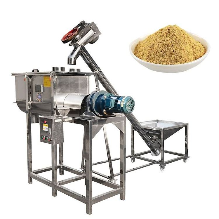 stainless steel industrial dry plough powder mixer fertilizer blending paddle mixing machine